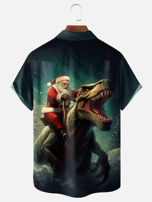 Men's Christmas Funny Graphic Short Sleeve Hawaiian Shirt